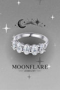 The Oval 5 Stone Moonlight Eternity Band - 006