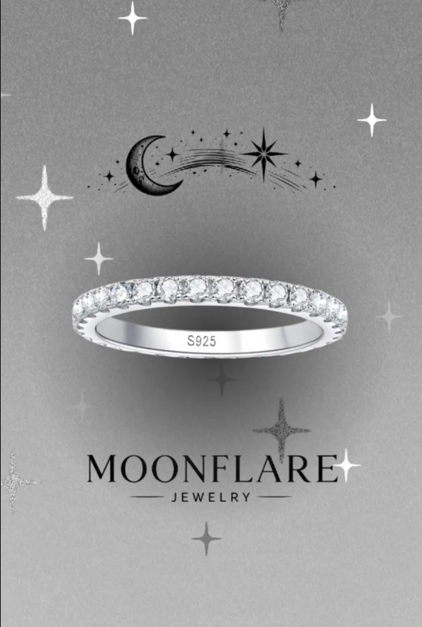 Round 2mm Moonflare Eternity Band - 001