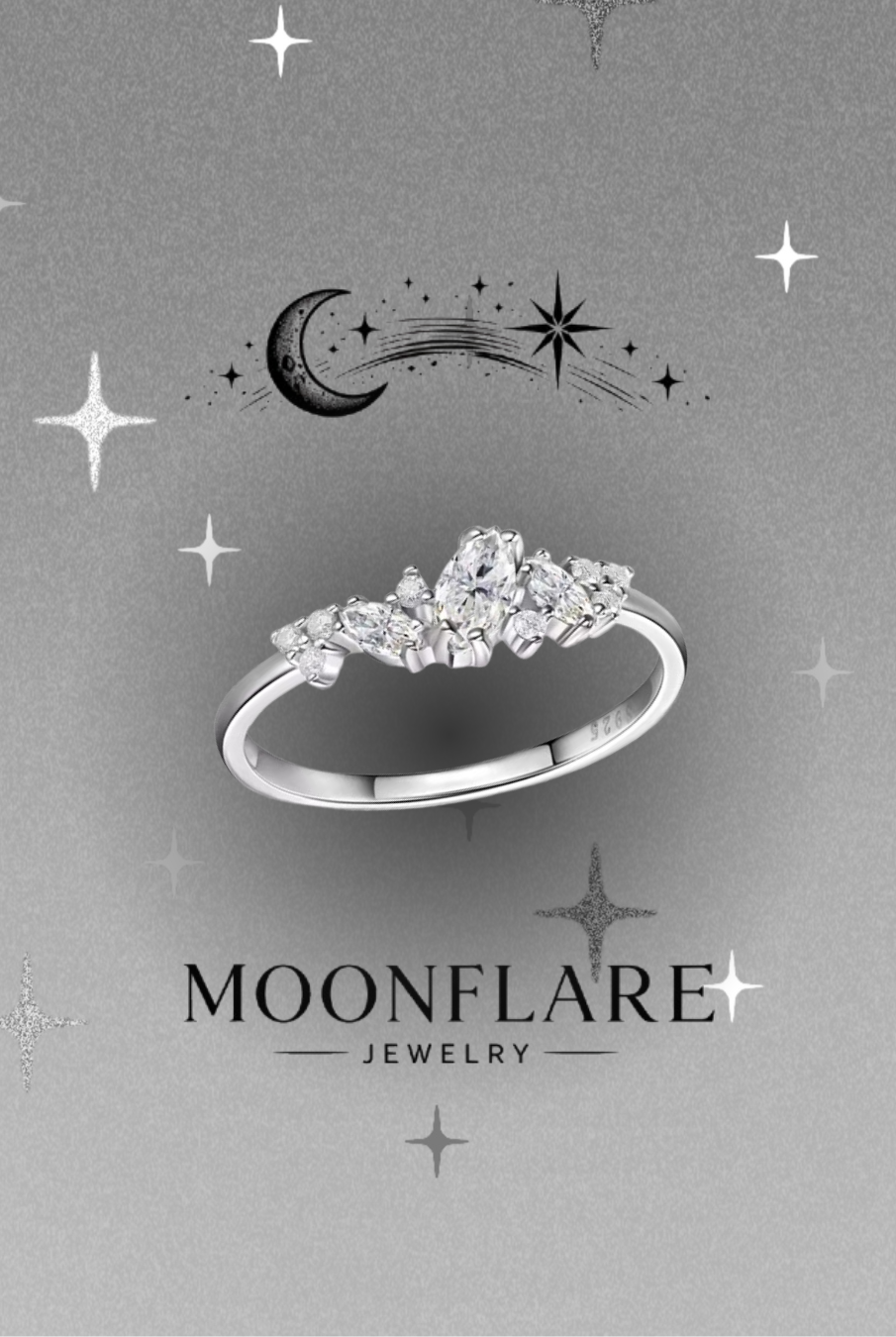 Marquise Moonflare Eternity Band - 010