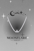 Lotus Marquise 2mm Moonflare Tennis Choker 16 inch - 028