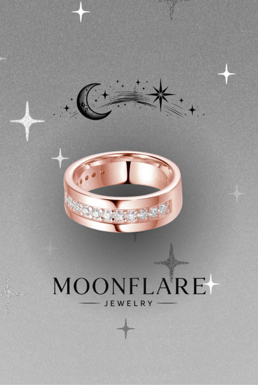 Round 2mm Moonflare GRA Eternity Band - 014