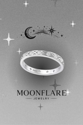 Lace 3mm Moonflare Eternity Band - 017