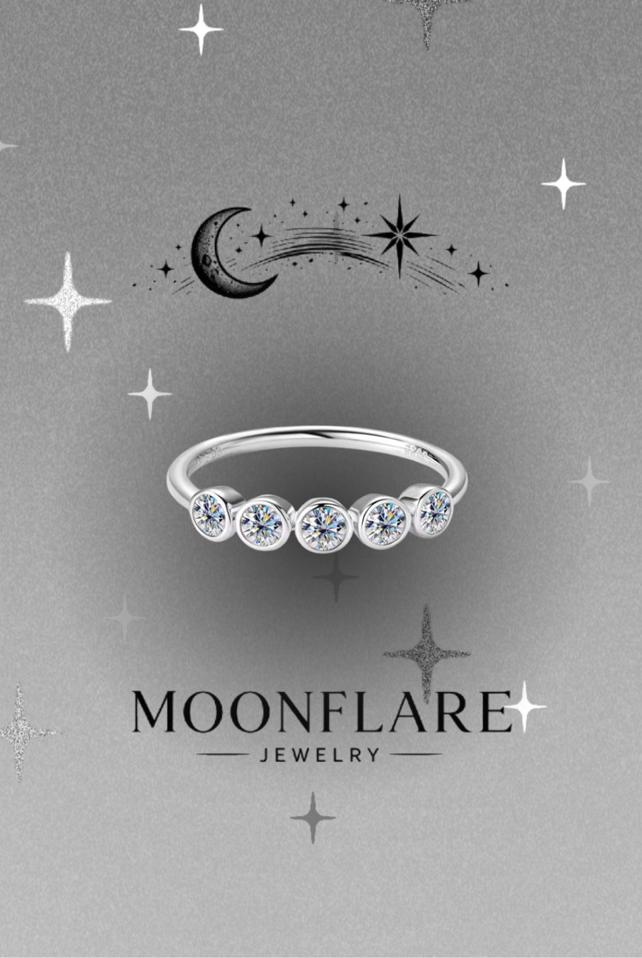 Bubble 3mm Moonflare Eternity Band - 018