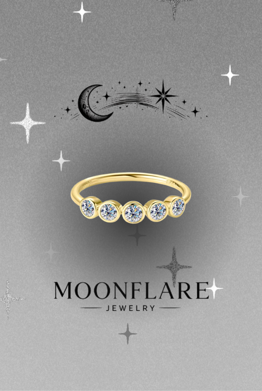 Bubble 3mm Moonflare Eternity Band - 018