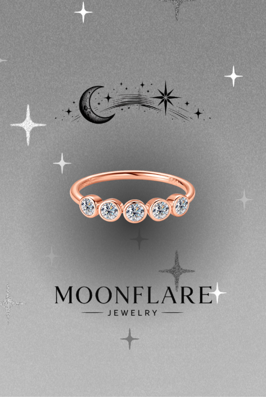 Bubble 3mm Moonflare Eternity Band - 018