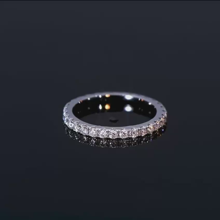 Round 2mm Moonflare Eternity Band - 001